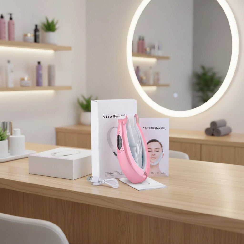 Zyntra V-Line Massager – EMS Facial Lifting, LED Therapy & Slimming Device