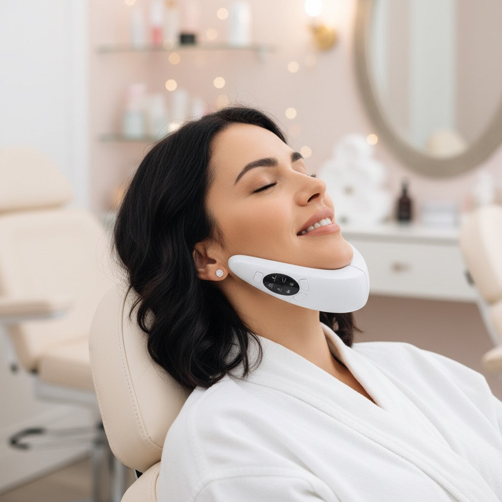 Zyntra V-Line Massager – EMS Facial Lifting, LED Therapy & Slimming Device