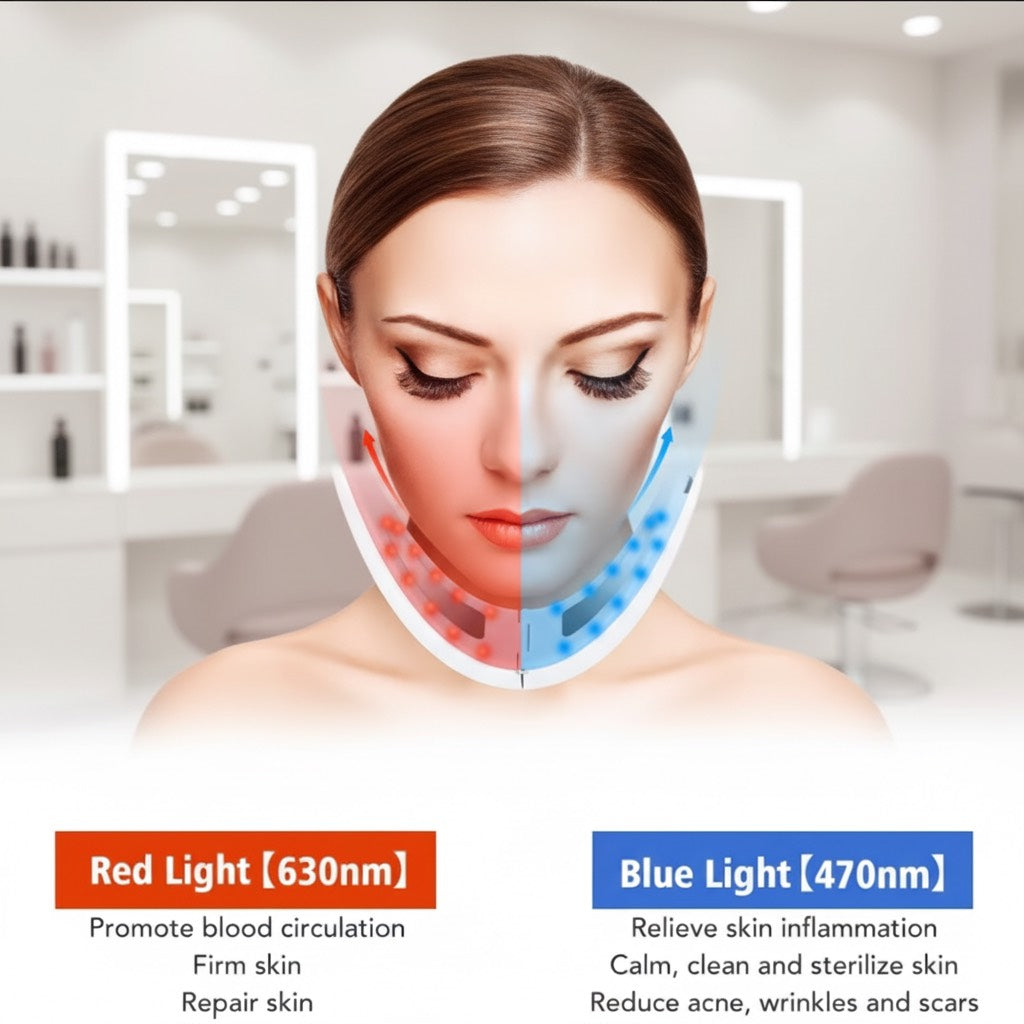 Zyntra V-Line Massager – EMS Facial Lifting, LED Therapy & Slimming Device