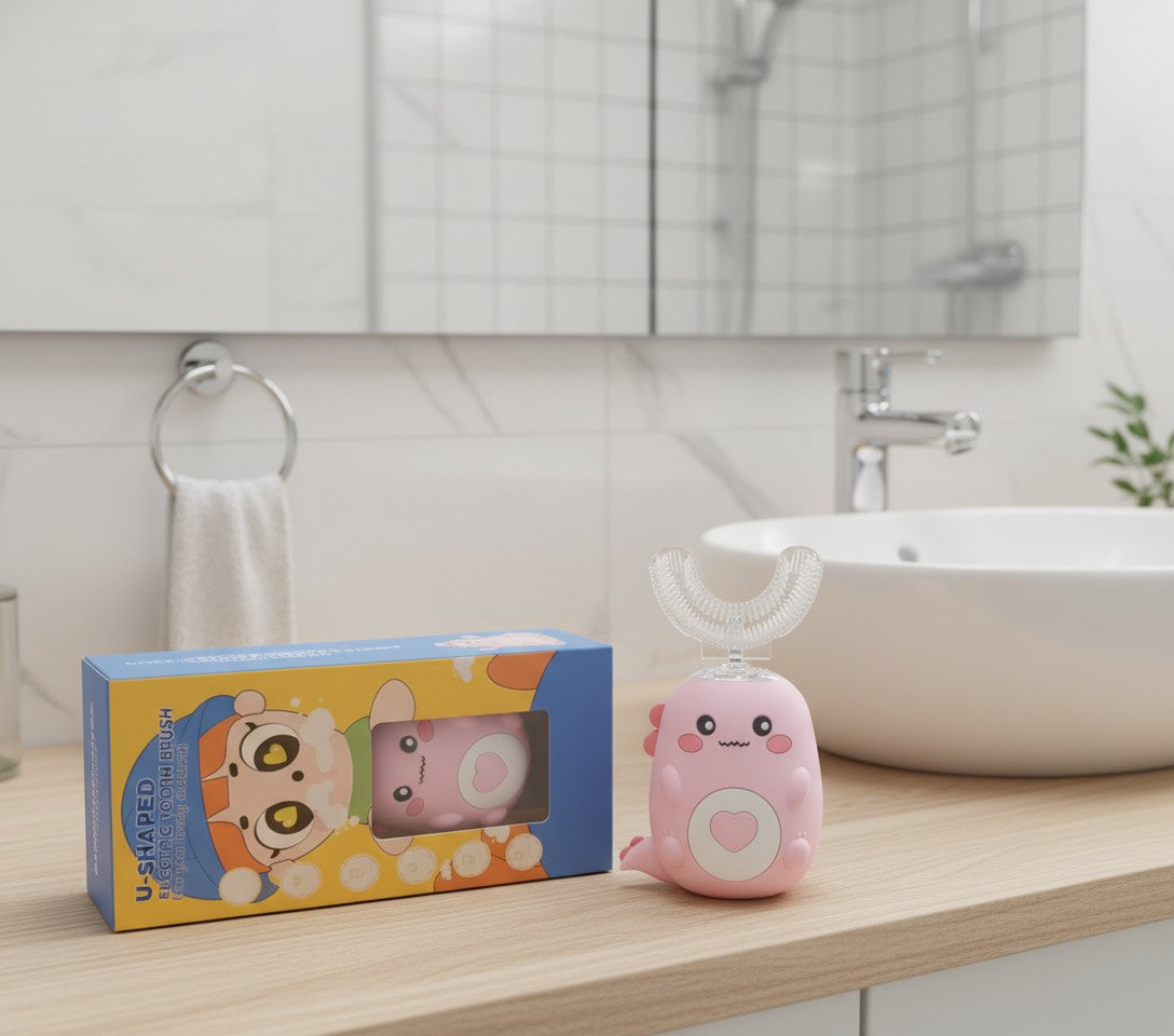 Zyntra Kids Toothbrush – 360° U-Shaped Smart Sonic Brush for Cleaner, Happier Smiles