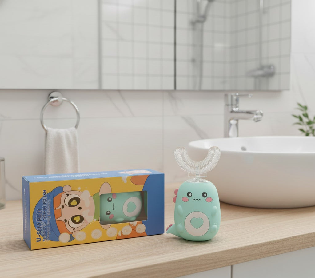 Zyntra Kids Toothbrush – 360° U-Shaped Smart Sonic Brush for Cleaner, Happier Smiles