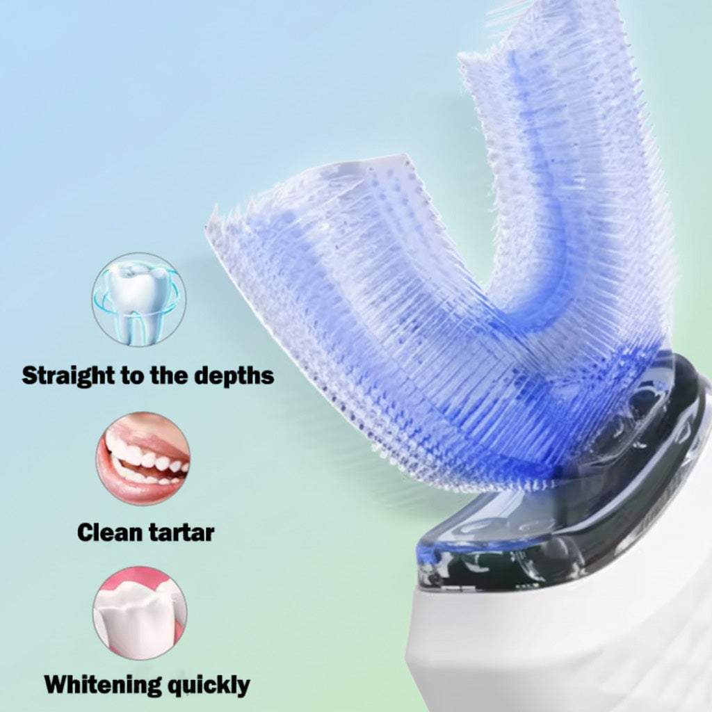Zyntra Adult Sonic Brush – 360° U-Shaped Electric Toothbrush for Smarter, Deeper Cleaning